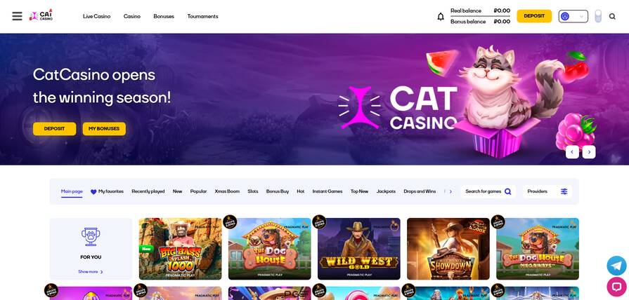 Онлайн казино Cat