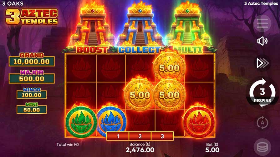 Слот 3 Aztec Temples