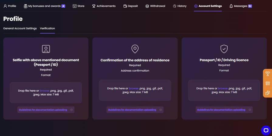 Казино Daddy верификация