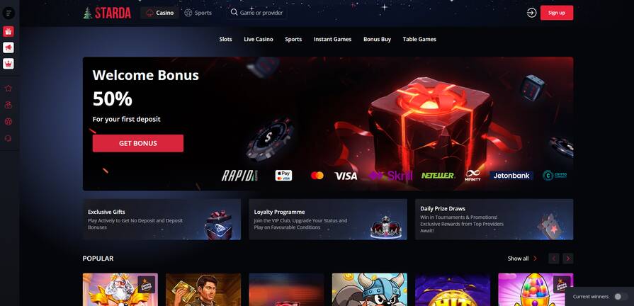 Онлайн казино Starda