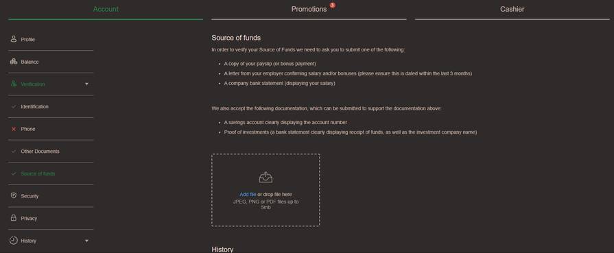 Онлайн казино Joycasino верификация