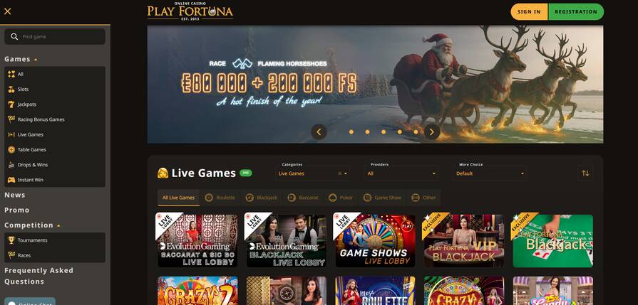 Play Fortuna онлайн казино