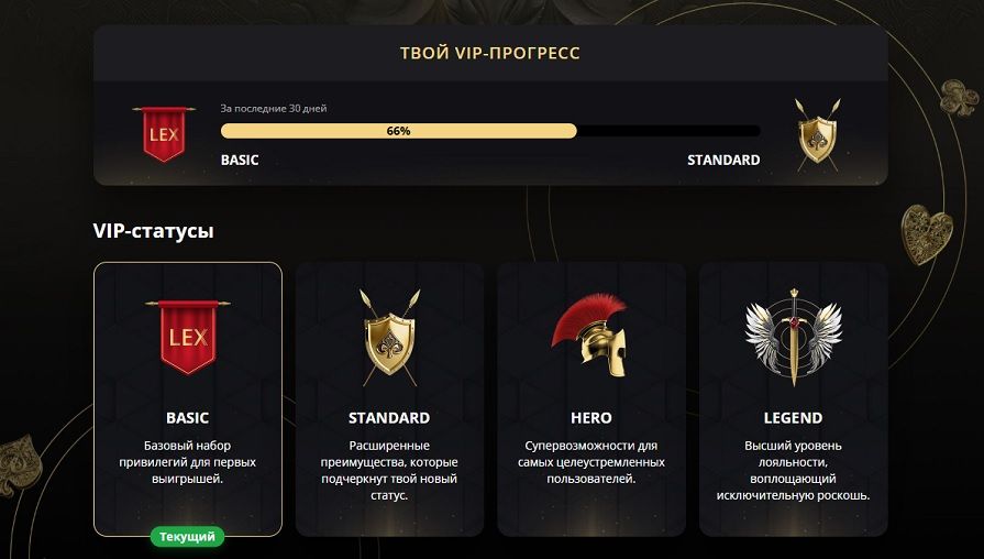 Система лояльности казино Lex