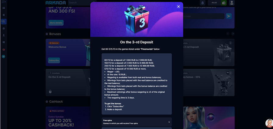 Casino online Arkada