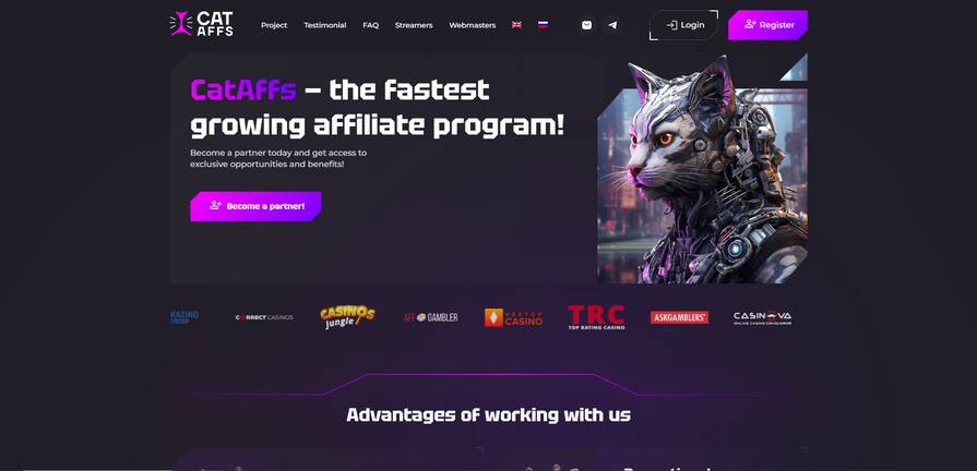 Онлайн казино Arkada партнерская программа