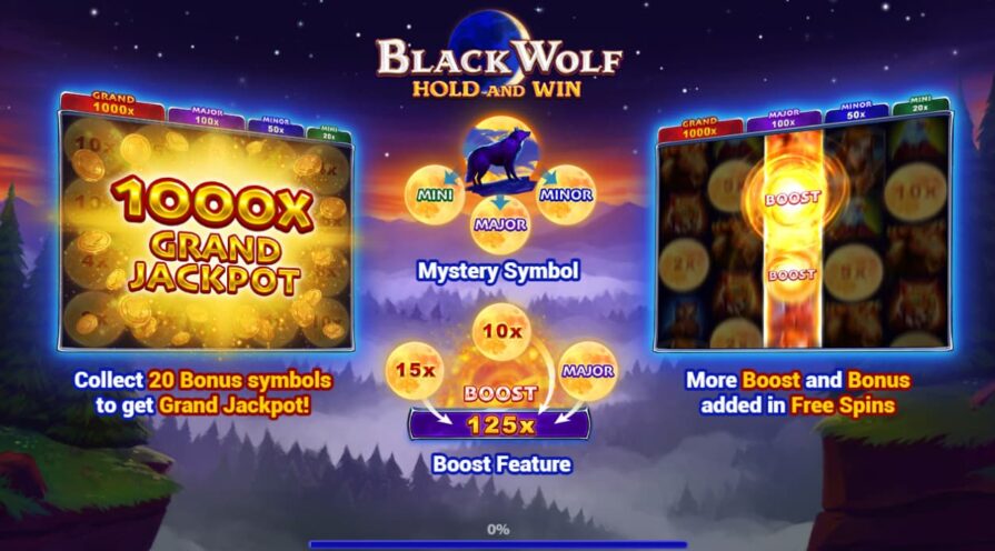демо Black Wolf: Hold and Win