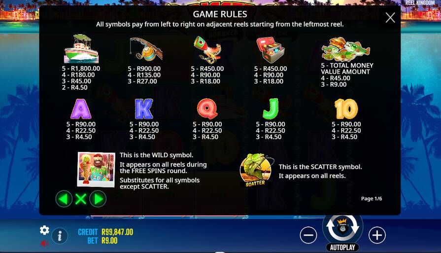 Символы в Bigger Bass Bonanza