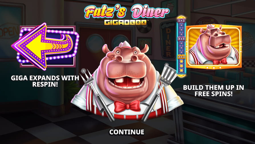 Бесплатная игра в Fatz's Diner GigaBlox