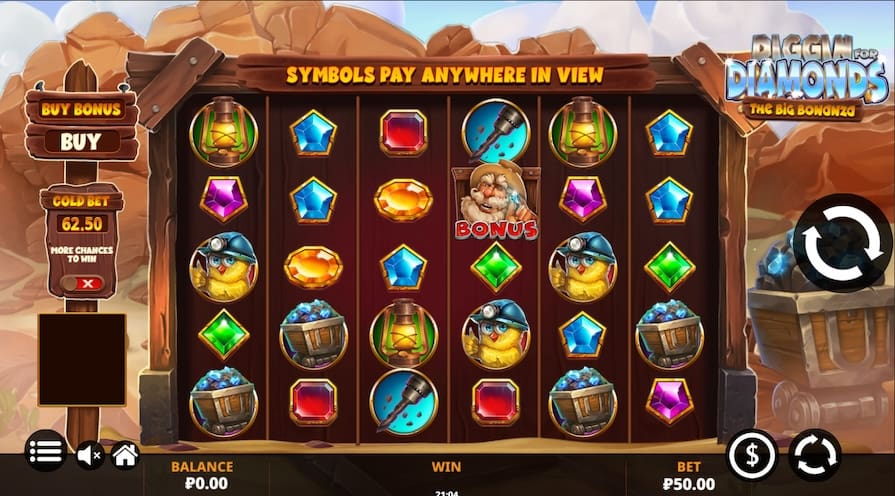 Слот Diggin for Diamonds the Big Bonanza