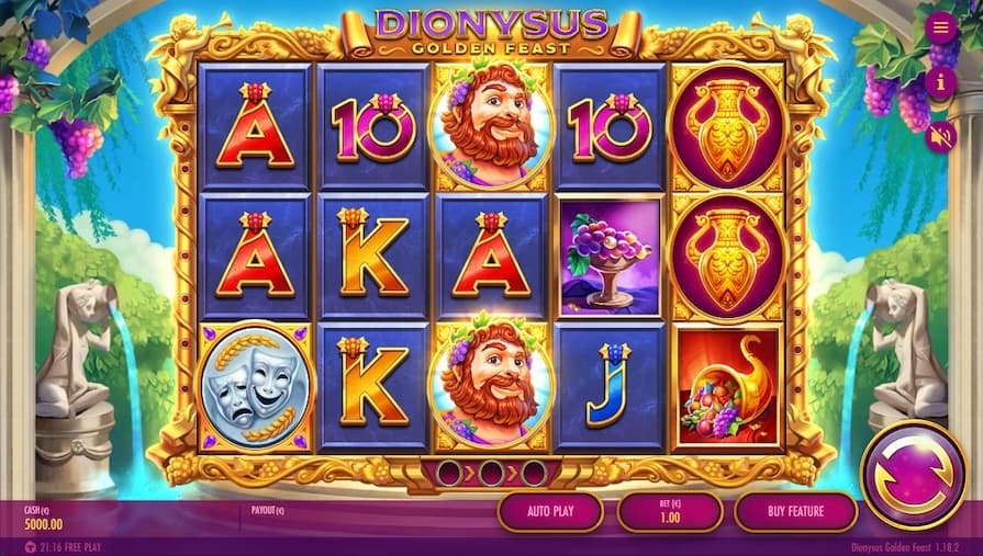 Слот Dionysus Golden Feast