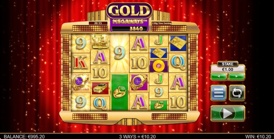 Дизайн игры Gold Megaways