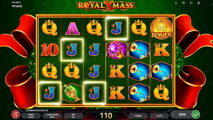 Дизайн игры Royal Xmass