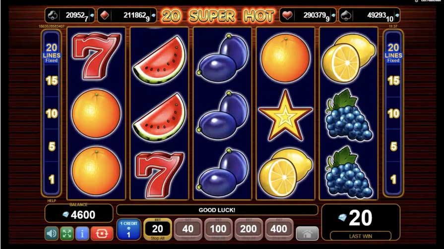 Слот 20 Super Hot