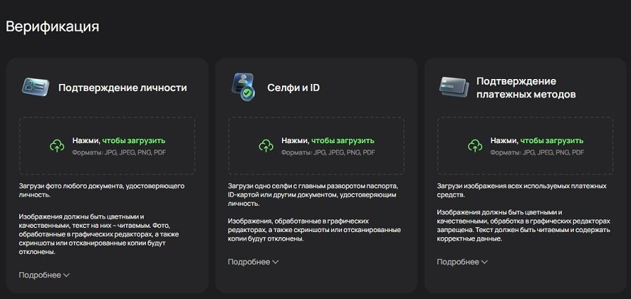 Что нужно верифицировать для вывода во Flagman