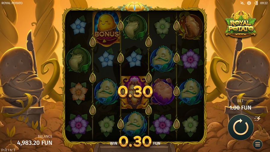 Дизайн игры Royal Potato