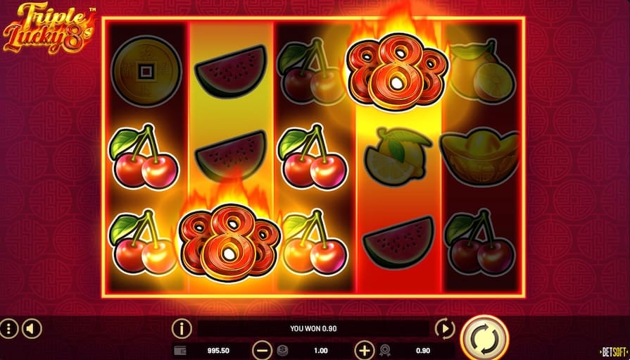 Дизайн игры Triple Lucky 8’s