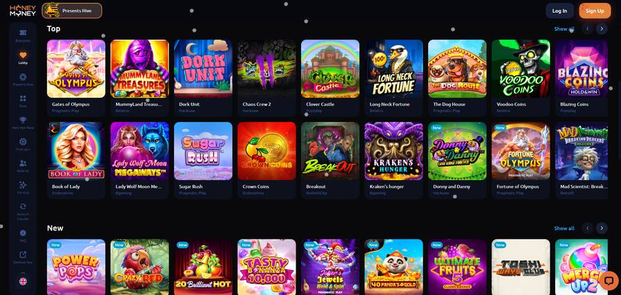 Honey Money азартные игры