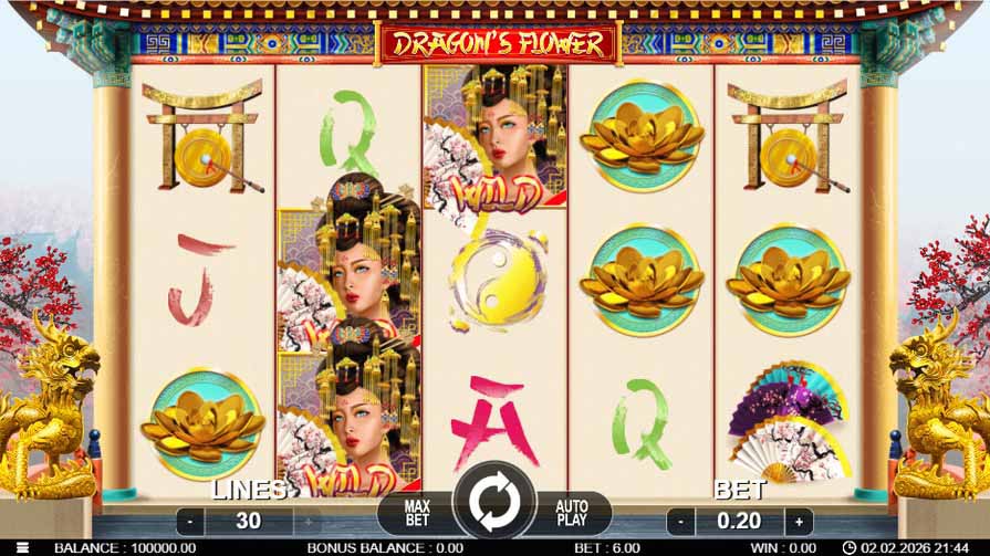 Слот Dragon's Flower