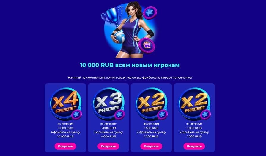 Бонусы спорта Champion Slots