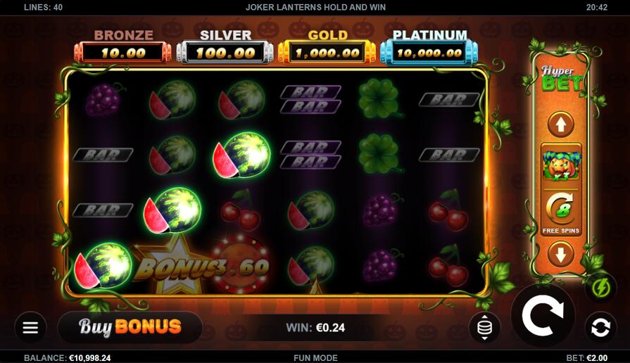 Joker Lanterns Hold and Win