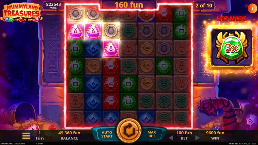 Бонусы в Mummyland Treasures