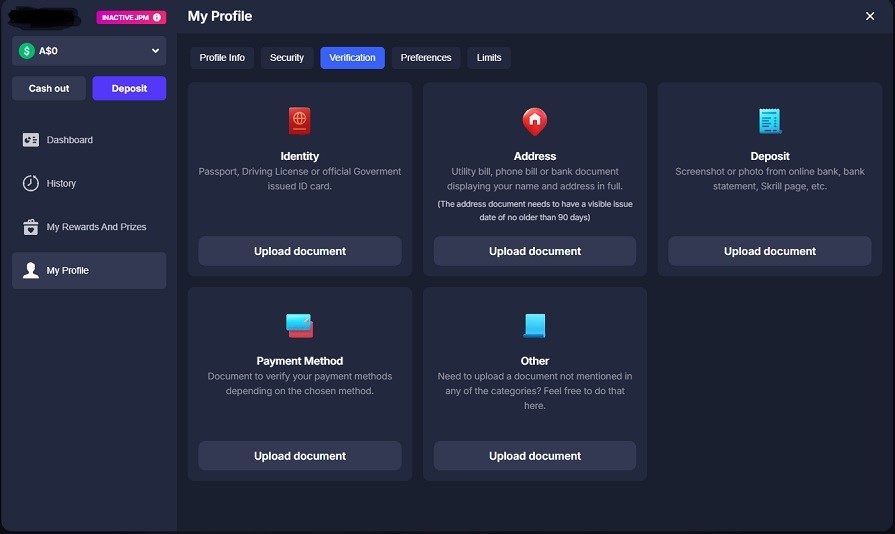 верификация bitstarz