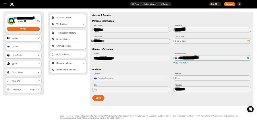 верификация казино икс