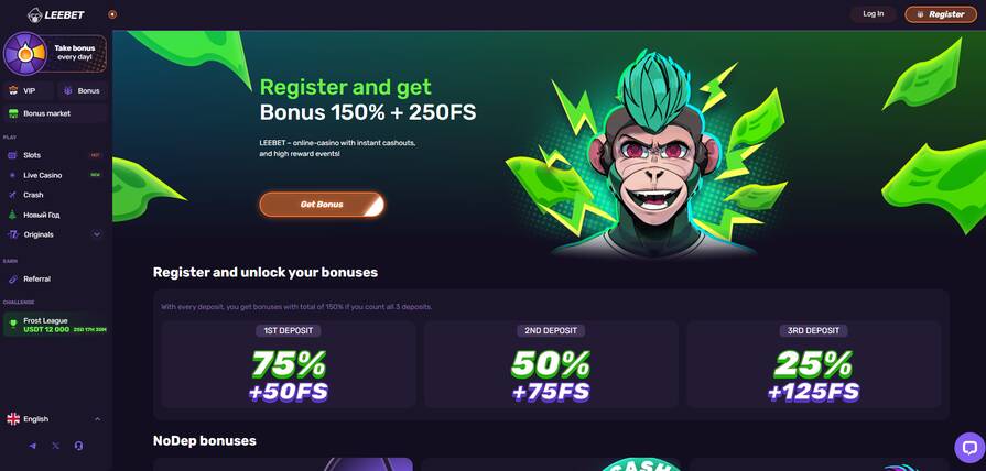 Онлайн казино Leebet