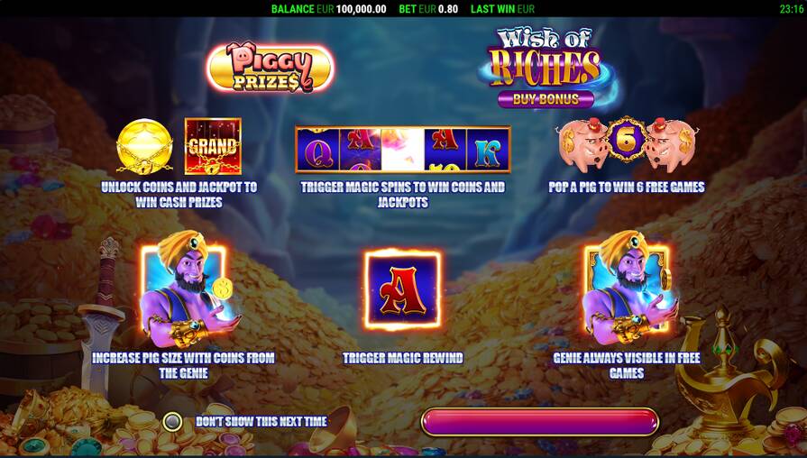 Демо Piggy Prizes Wish of Riches