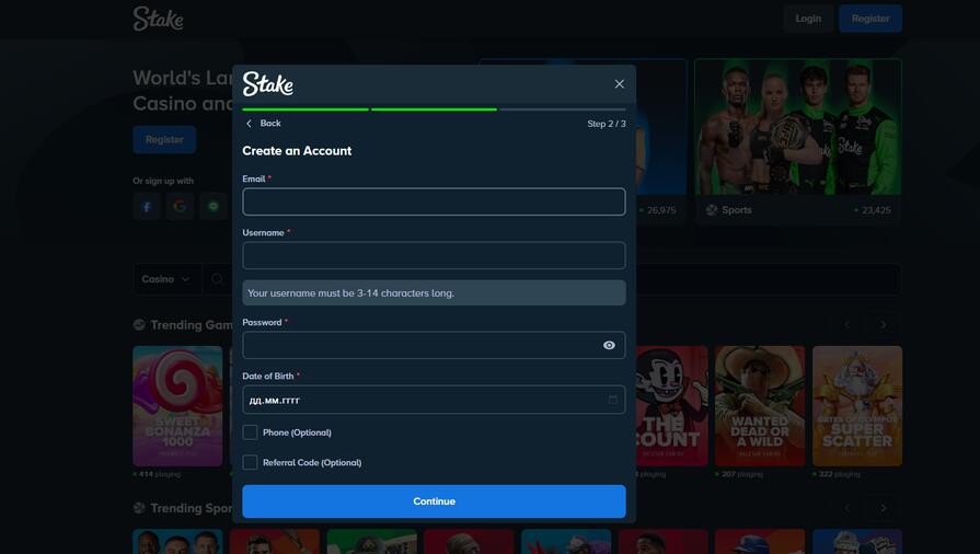 Партнерка Stake верификация