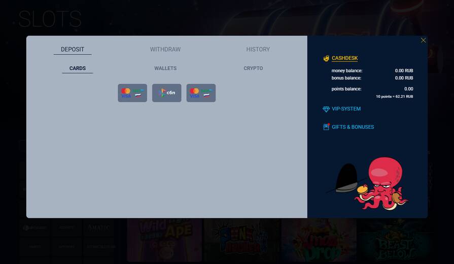 Платежные системы в Sprut