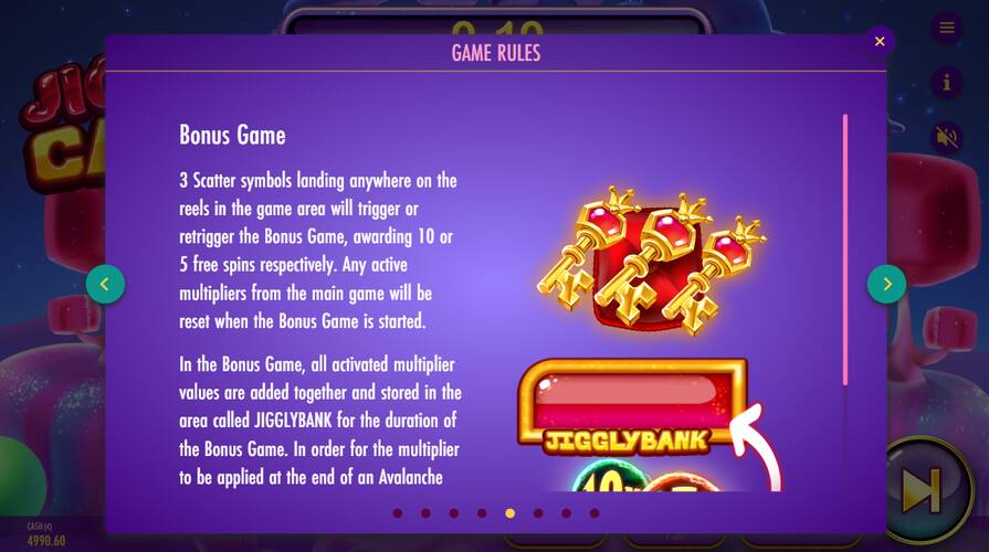 Слот Jiggly Cash бонусы