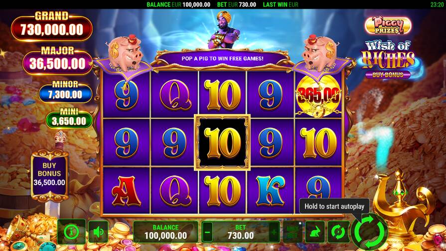 Слот Piggy Prizes Wish of Riches