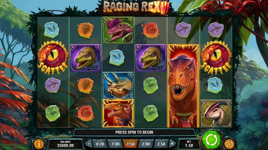 Слот Raging Rex 3