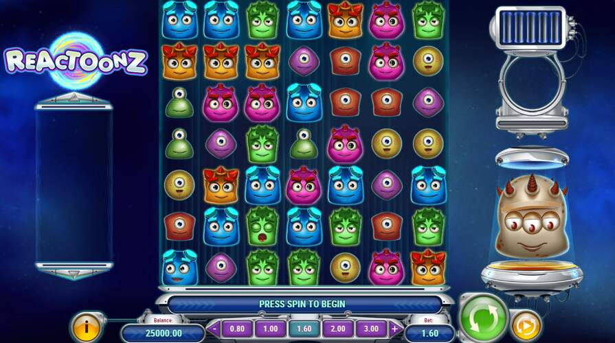 Слот Reactoonz