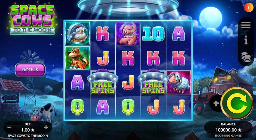 Слот Space Cows to the Moo’n