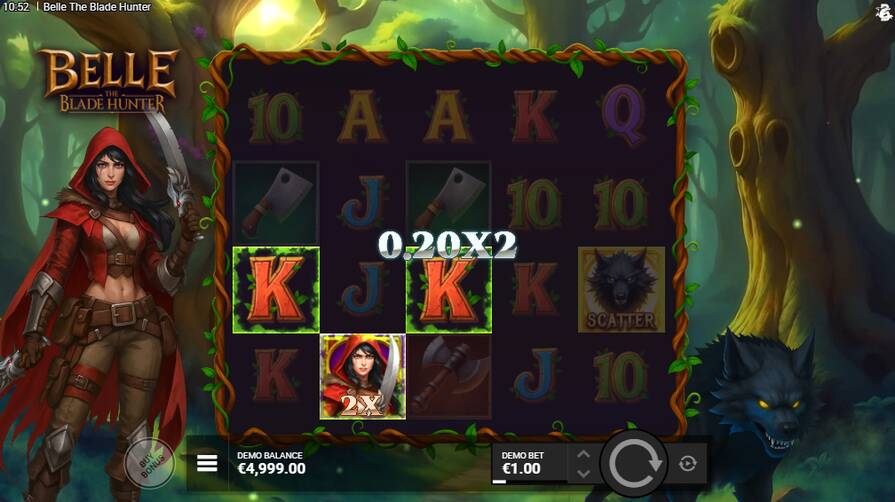 Слот Belle The Blade Hunter дизайн игры