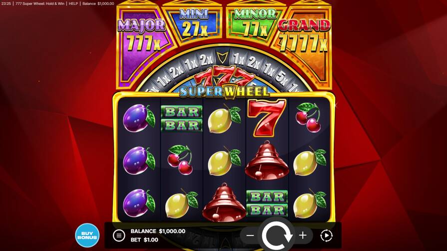 777 Super Wheel: Hold and Win