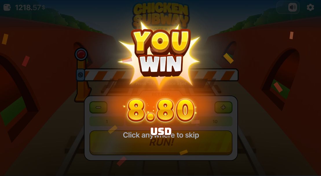 Chicken Subway играть беслпатно