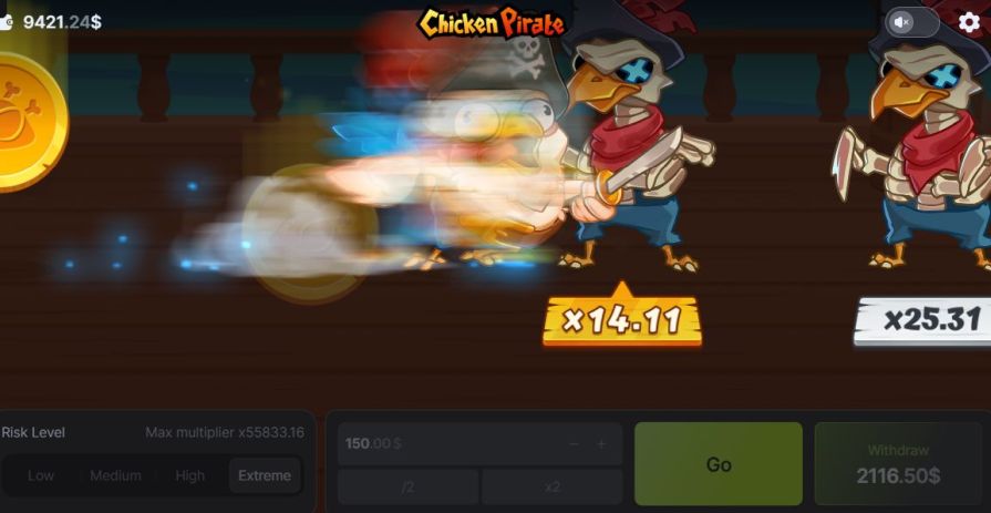 выигрыш Chicken Pirate