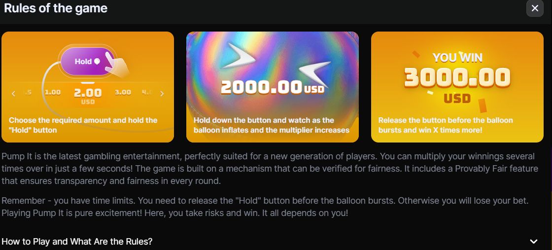 Краш-игра Pump It – демо