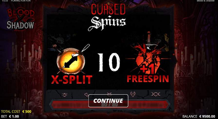 Бонусы Blood & Shadow