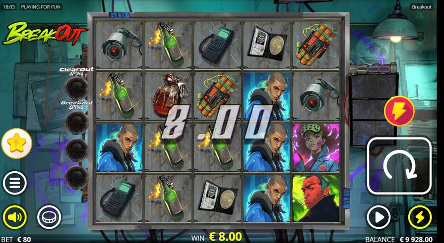 Слот Breakout дизайн