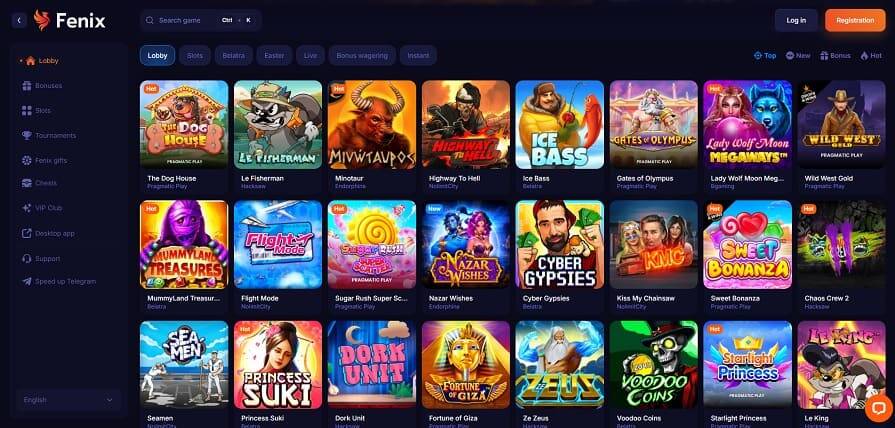 Казино Fenix азартные игры