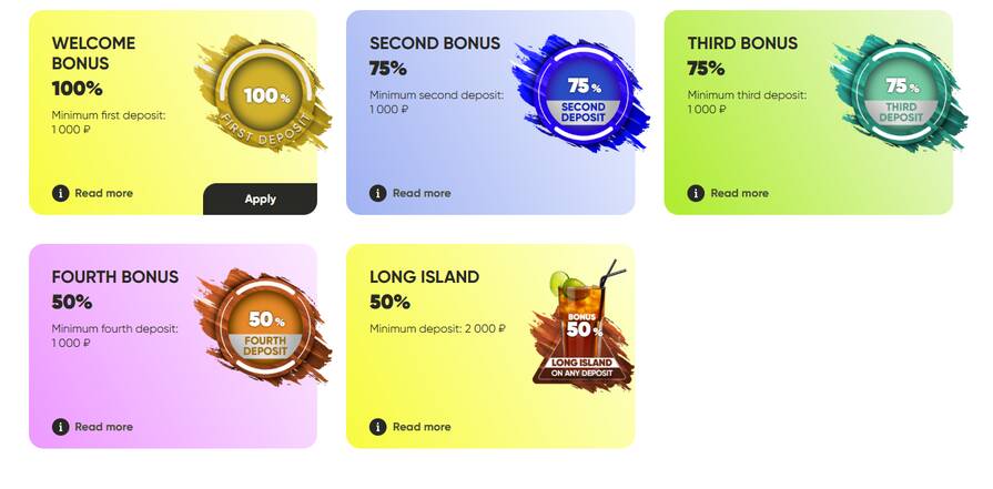 Приветственный бонус казино Fresh