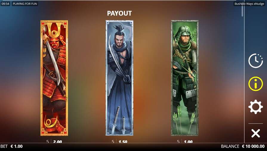 Символы в Bushido Ways xNudge