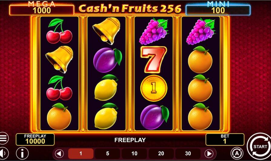 Cash'n Fruits 256 Hold And Win