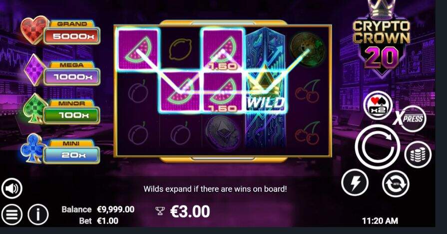 Crypto Crown 20 демо