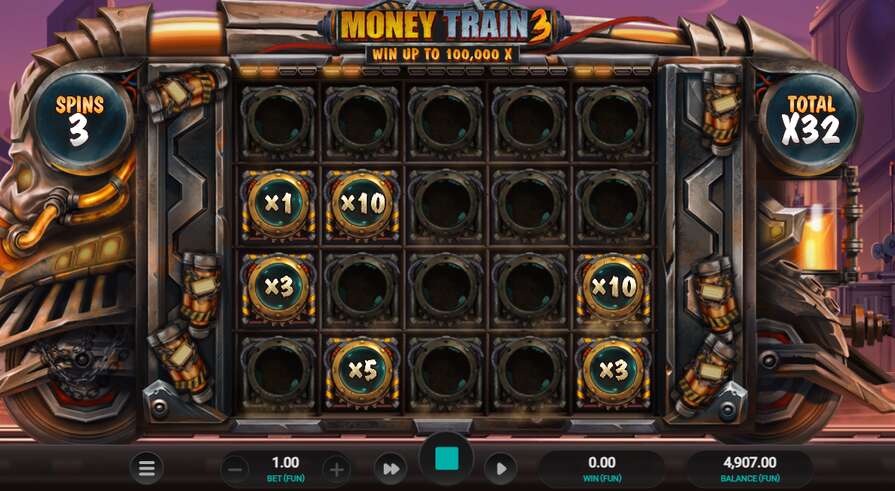 Бонусы в Money Train 3
