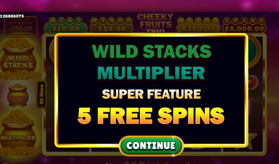 игра Cheeky Fruits Trio Bonus